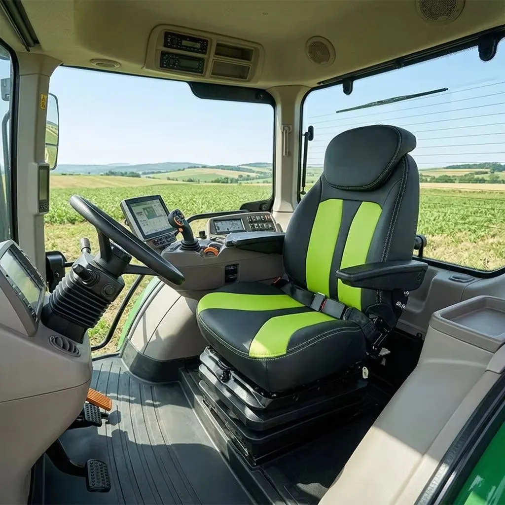 Agricultural seats KL03, YJ03 and YY08: tractor operator seat with suspension and armrests