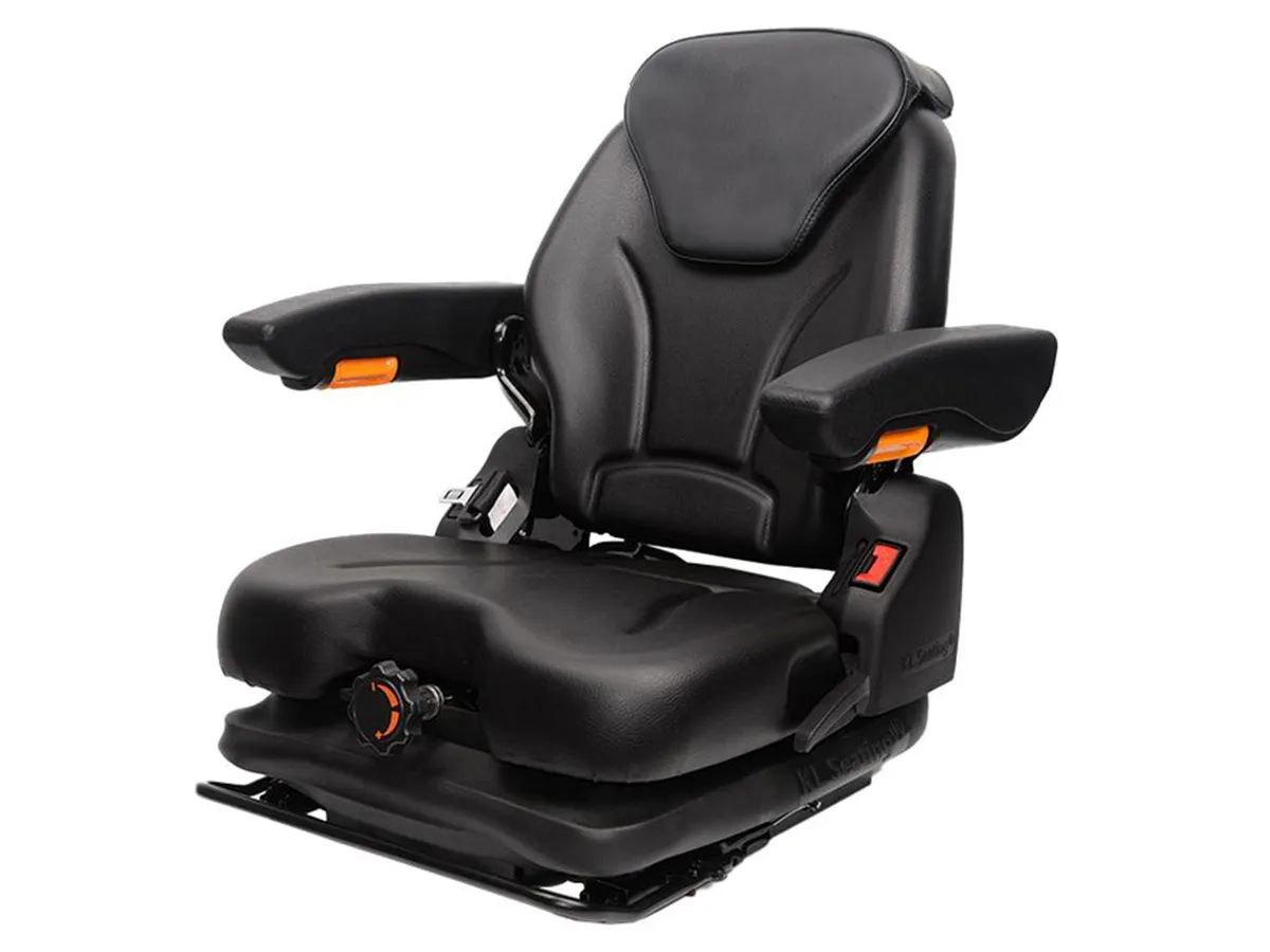 KL01 low-back mechanical forklift seat — cushion foam detail