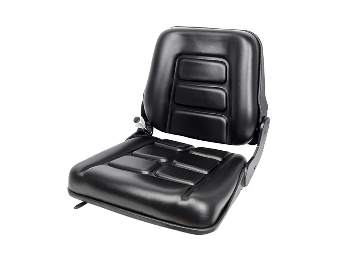 YY03 mechanical forklift seat, wear-resistant PVC over high-density foam — moulded panel
