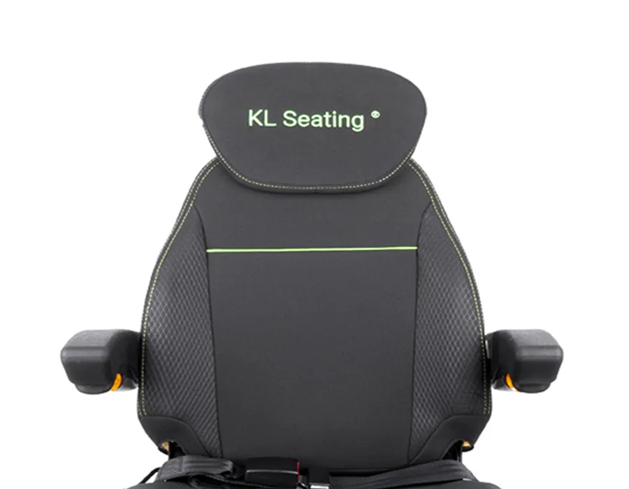 Flip-up and adjustable armrests fitted side by side on two seat backs